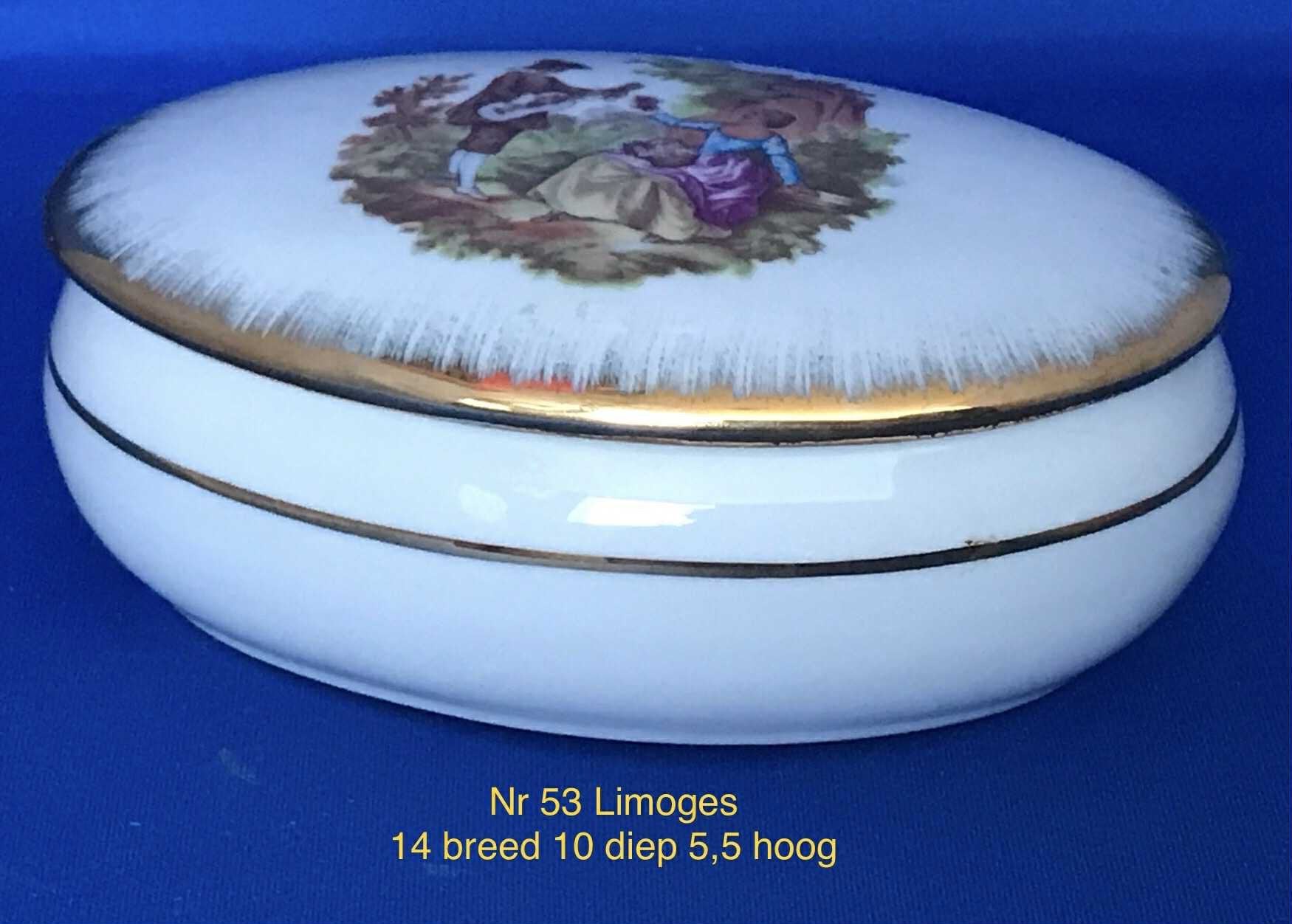 Limoges Porseleinen Bakje met Deksel, Ophalen of Verzenden, Porselein