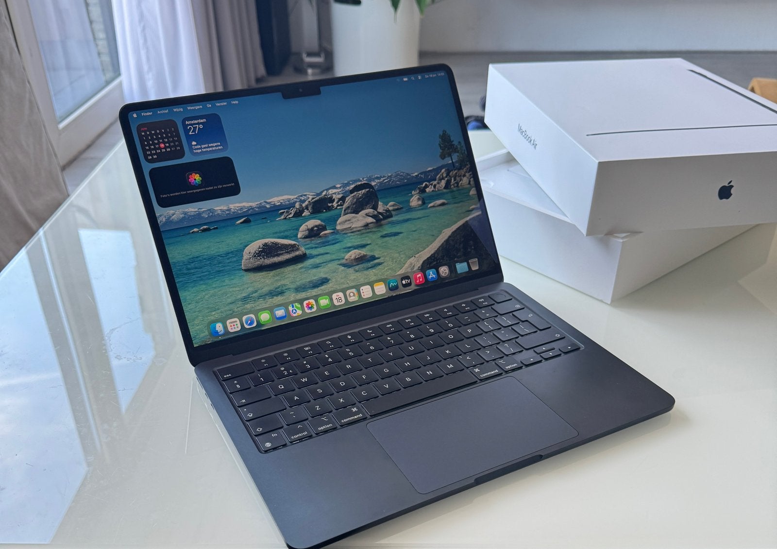 ZGAN MacBook Air M2, 8GB, 256GB, 96% batterijcapaciteit, Computers en Software, Apple Macbooks, Ophalen, 256 GB, Qwerty, 8 GB