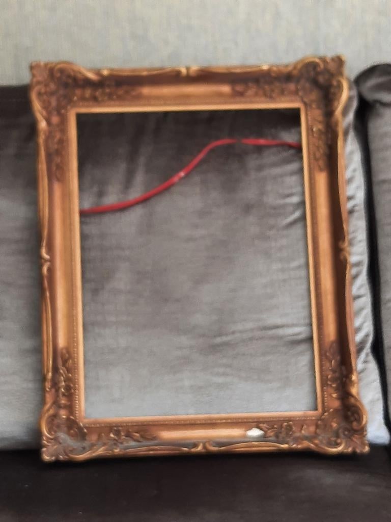 Gouden fotolijst 48x38 cm, Ophalen of Verzenden