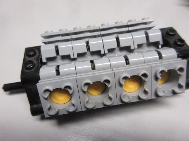 nr. 4276, Technic motorblok, 8 cylinders., Ophalen of Verzenden, Zo goed als nieuw, Complete set, Lego