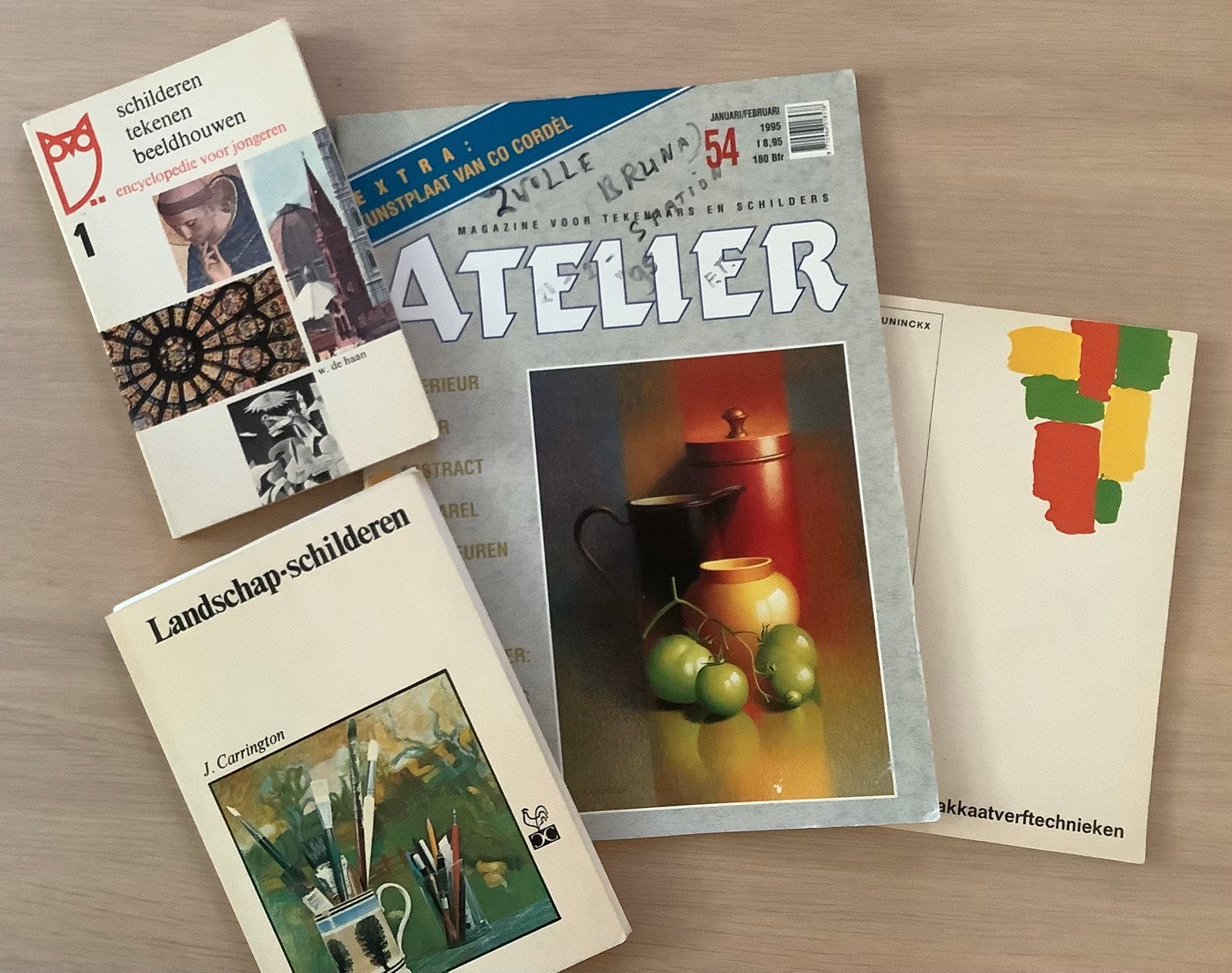 4 boekjes over tekenen/schilderen, Ophalen of Verzenden, Gelezen, Tekenen en Schilderen
