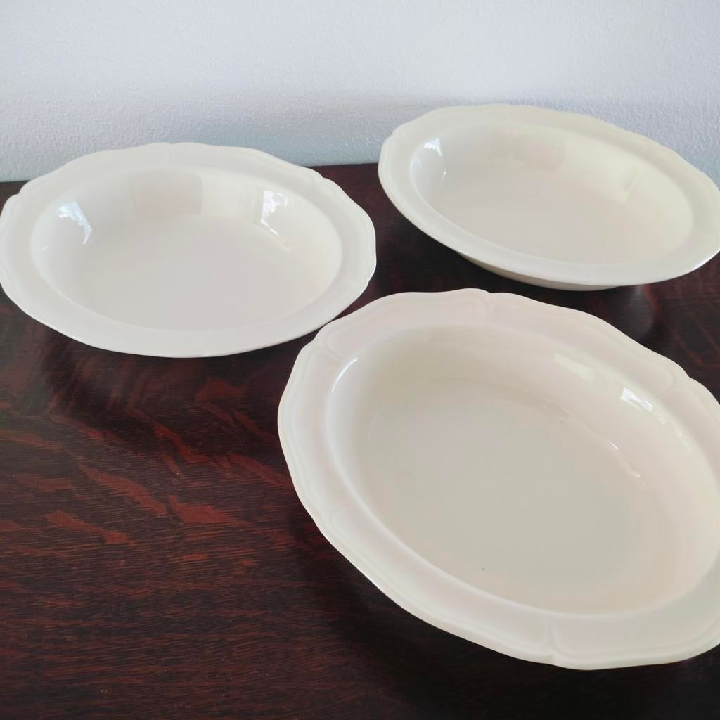 Wedgwood Queens Shape schalen \ groente schalen - set van 3, Ophalen, Wedgwood, Aardewerk, Schaal of Schalen