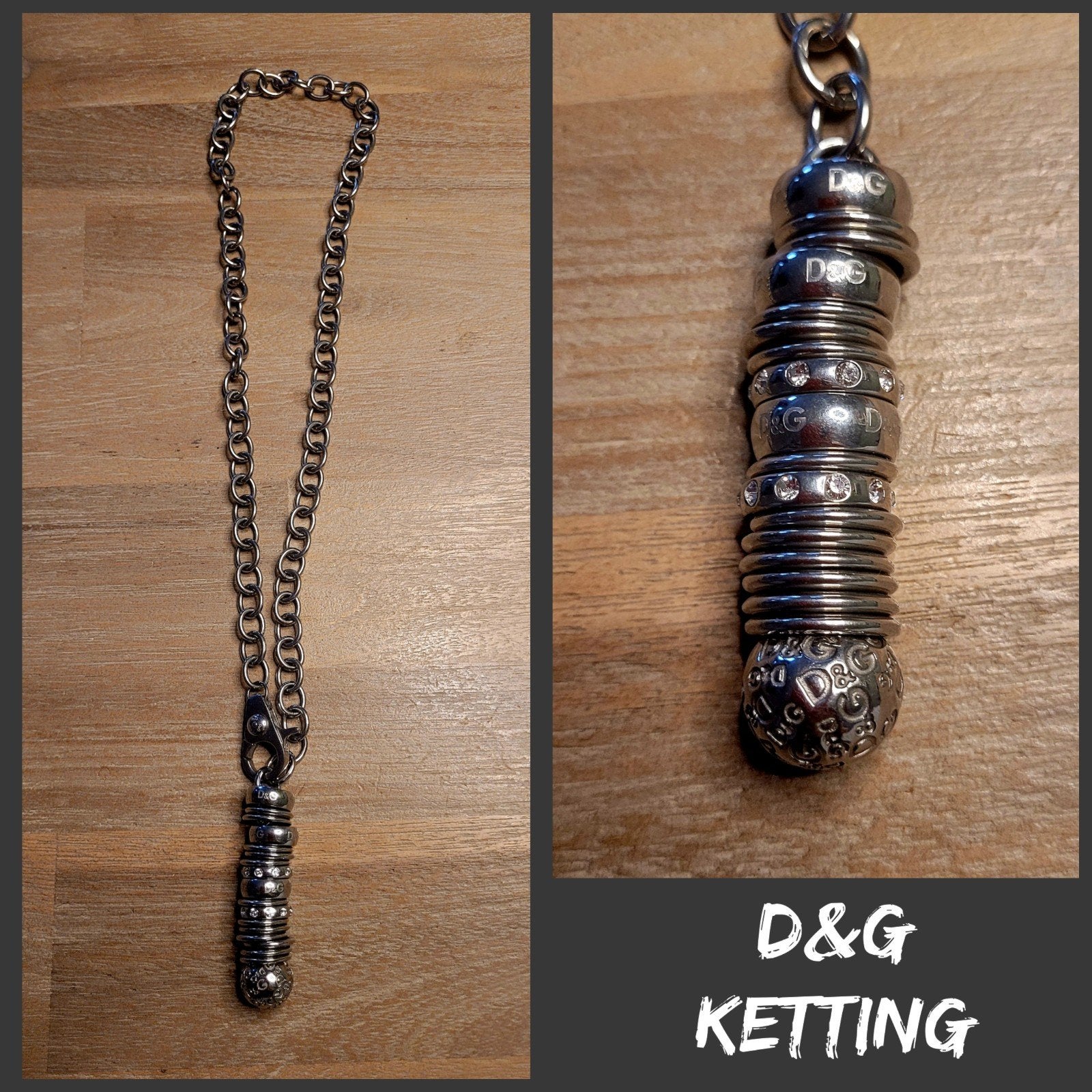 Dolce & Gabbana verstelbare ketting, Overige materialen, Verzenden, Zo goed als nieuw, Zilver