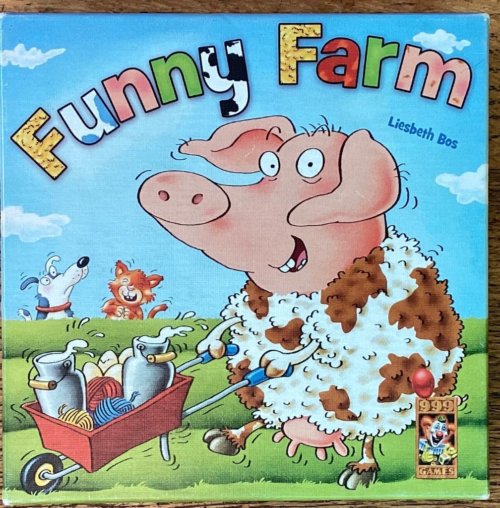 Funny Farm - Dobbelspel 999 games, Hobby en Vrije tijd, Ophalen of Verzenden, Zo goed als nieuw