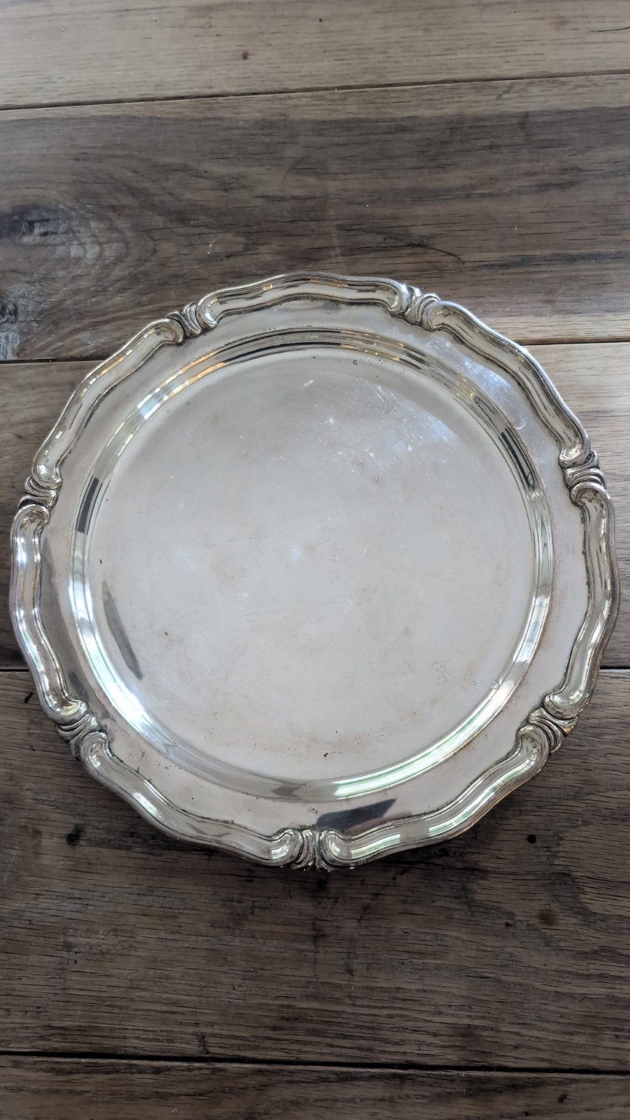 Zware, verzilverde WMF schaal, model 444, 36,5 cm, Antiek en Kunst, Ophalen