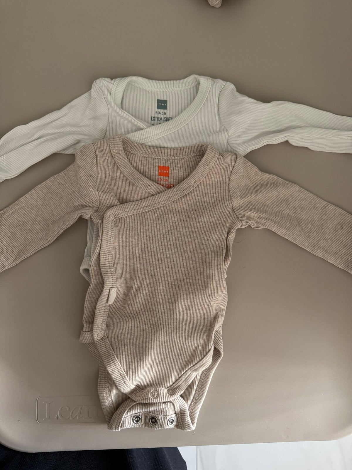 Hema overslagromper meegroeiromper 50-56 extra soft, Ophalen of Verzenden, Zo goed als nieuw, Jongetje of Meisje