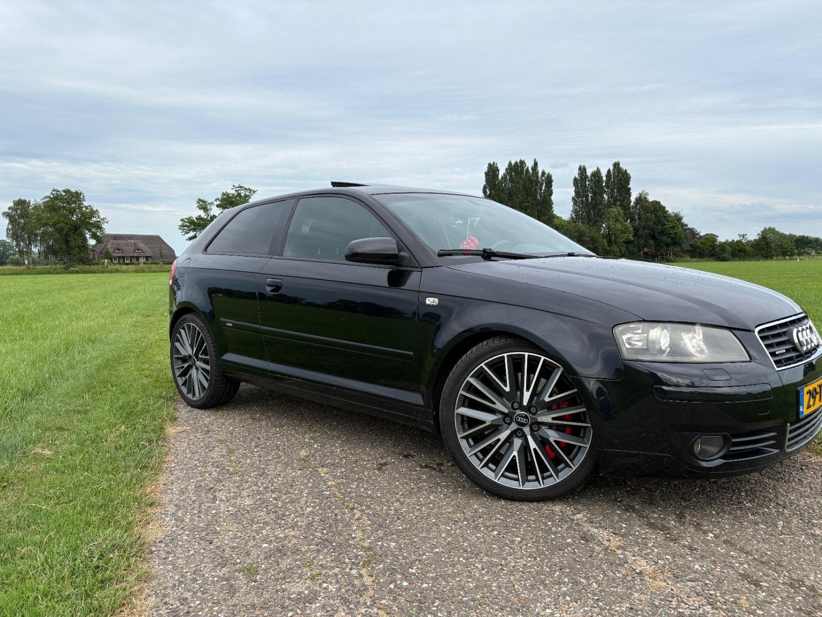 Audi A3 3.2 184KW Quattro 3D AUT 2004 Zwart, Auto's, Audi, Automaat, Zwart, 3189 cc, Zwart