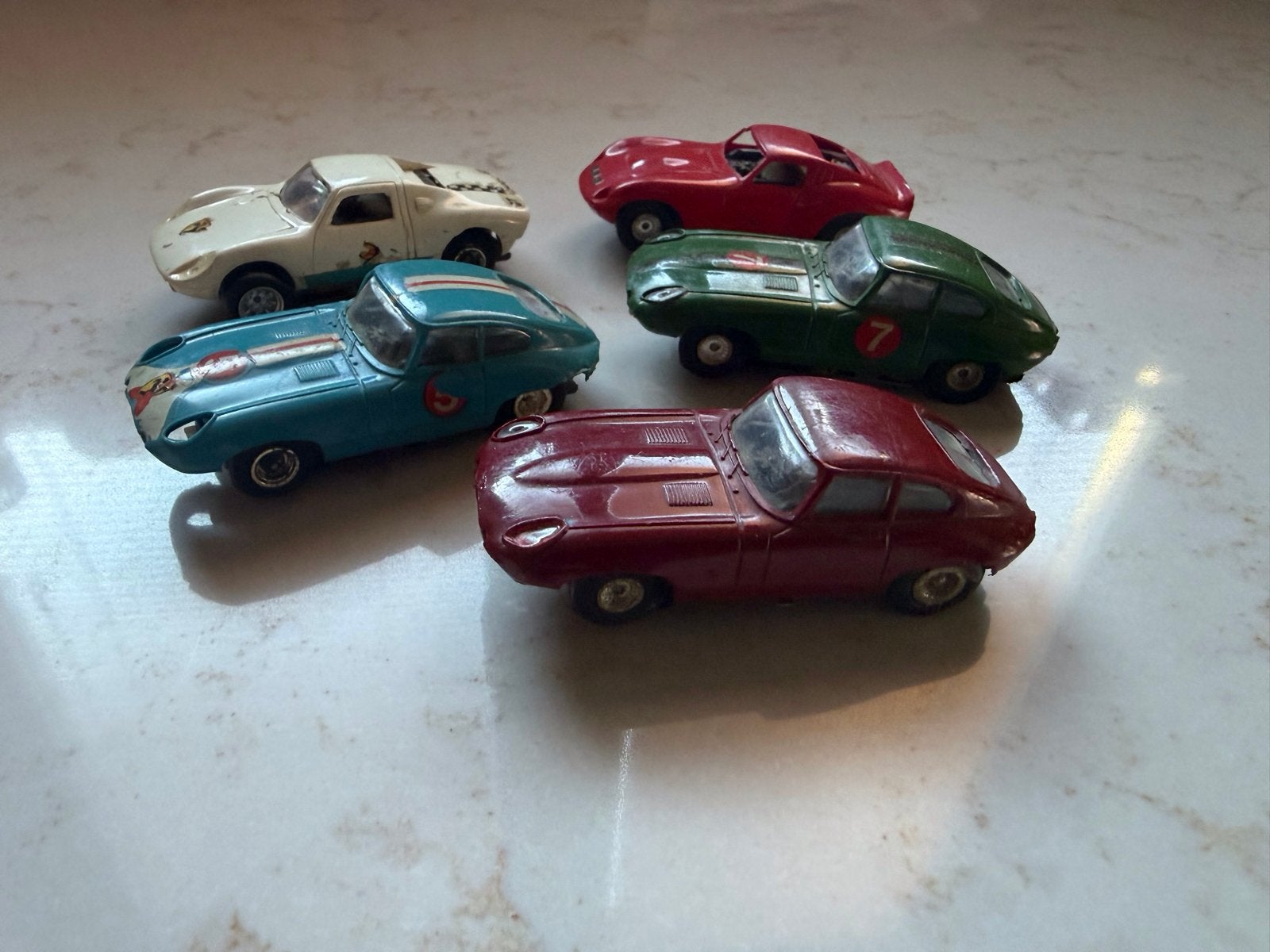 Faller AMS slotcars vintage jaren '60/'70 - 5 stuks, Overige merken, Gebruikt, Onderdelen, Ophalen of Verzenden