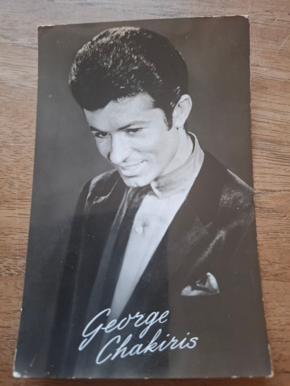 George Chakiris - Zwart-wit foto, 1960 tot 1980, Gebruikt, Foto, Ophalen of Verzenden