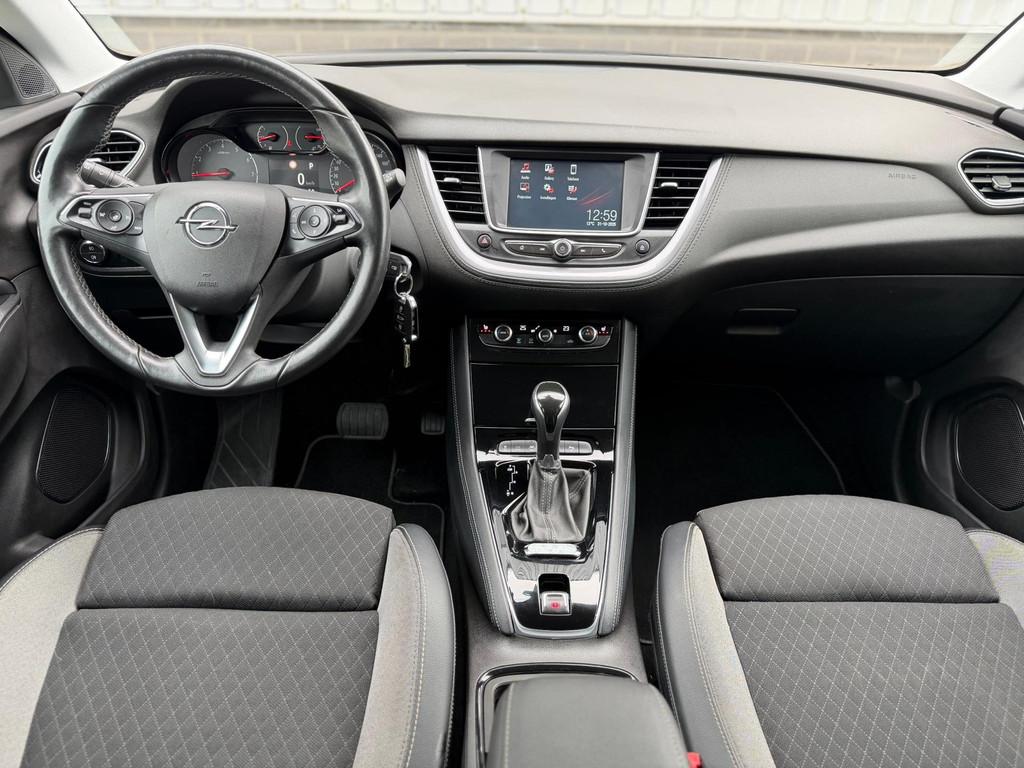 Opel Grandland X 1.2 Turbo Innovation |Automaat|Navi|Carplay, Auto's, Opel, Gebruikt, 1199 cc, Leder en Stof, Zwart