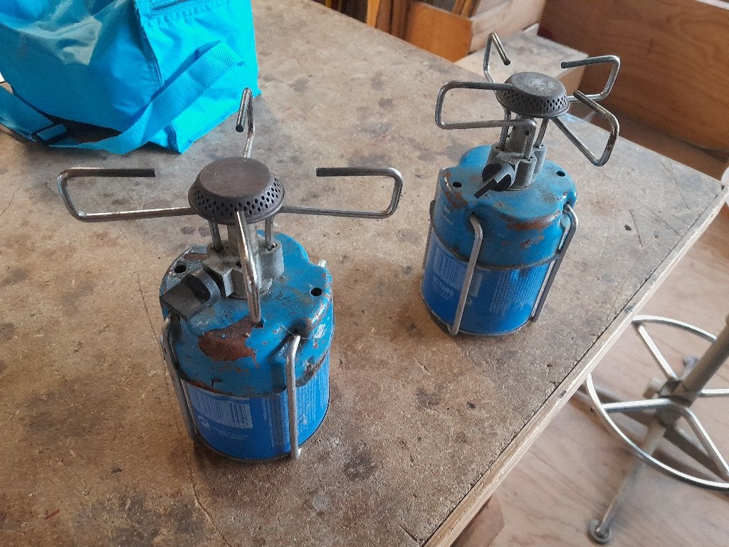 Campingaz brander, Ophalen, Gebruikt