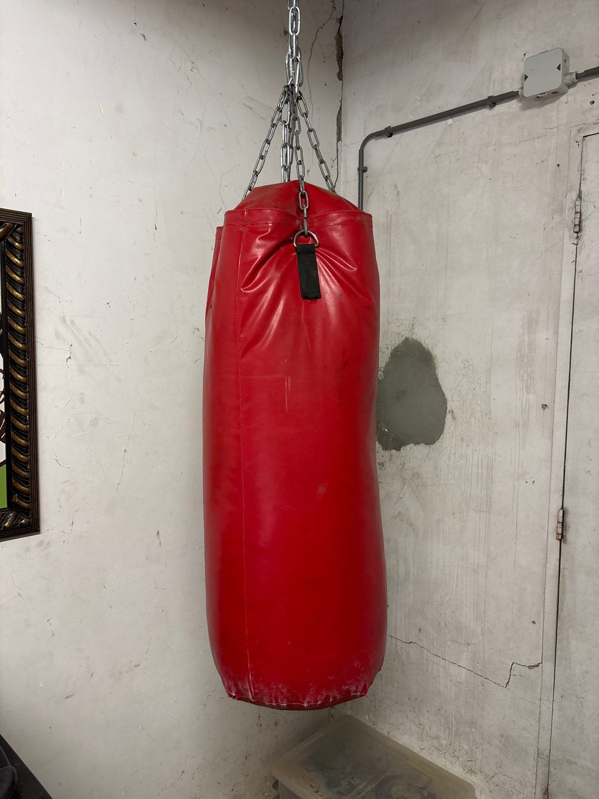 Bokszak Perry met ketting om op te hangen, Sport en Fitness, Ophalen, Gebruikt, Bokszak