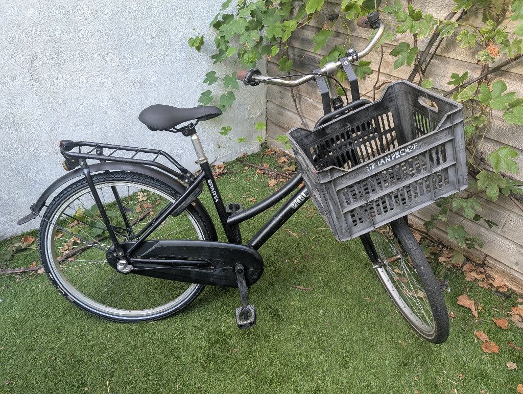 Sparta Click-Up fiets (26”) met krat | Nexus 3 | Topstaat!, Terugtraprem, Sparta, Gebruikt, Versnellingen