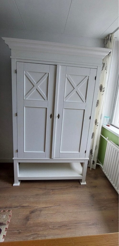 Kledingkast baby peuter Kidsmill wit landelijk New England, Ophalen, Kast, 50 tot 70 cm, 105 cm of meer