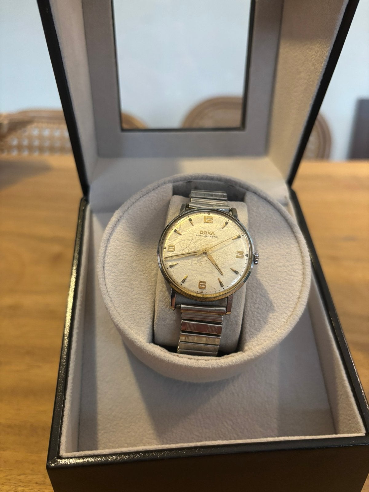 Heren Horloge Doxa anti-magnetic, Staal, Gebruikt, Staal, Polshorloge