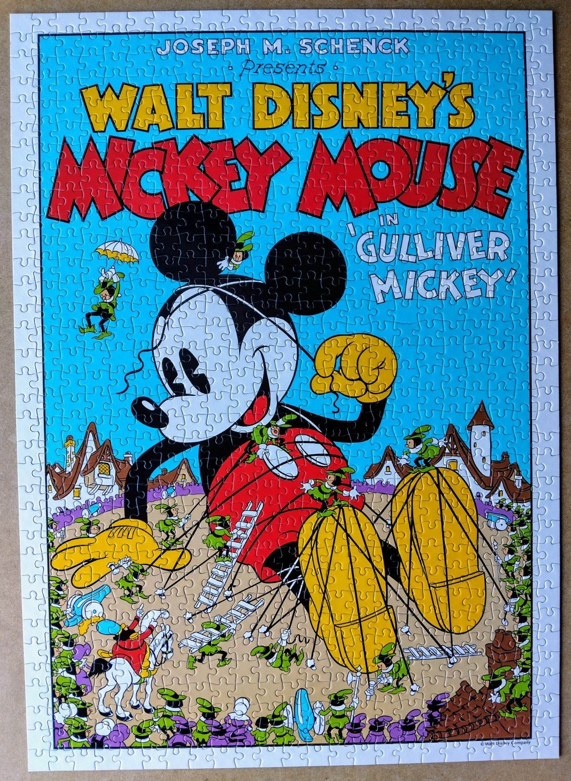 Disney puzzel Tenyo, Ophalen, 500 t/m 1500 stukjes, Zo goed als nieuw, Legpuzzel