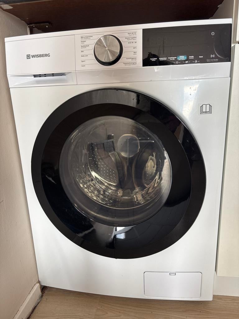 Wisberg Wasmachine - Zo goed als nieuw, Witgoed en Apparatuur, Wasmachines, Ophalen, Zo goed als nieuw, Voorlader, Kort programma
