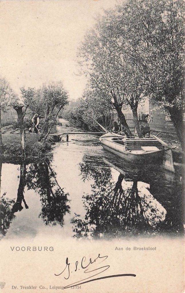 703-330-045 Voorburg aan de Broeksloot, Verzenden, Voor 1920, Zuid-Holland