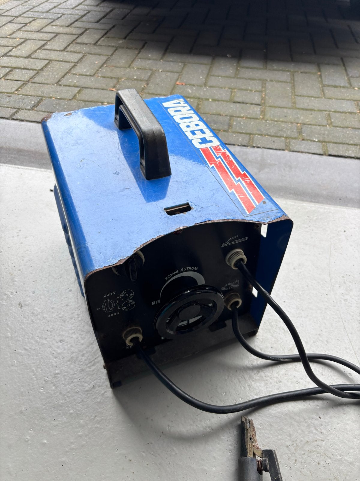 Cebora 160A Elektrode Lasapparaat met MultiVision laskap, Ophalen, Gebruikt, 150 tot 250 ampère, Elektroden