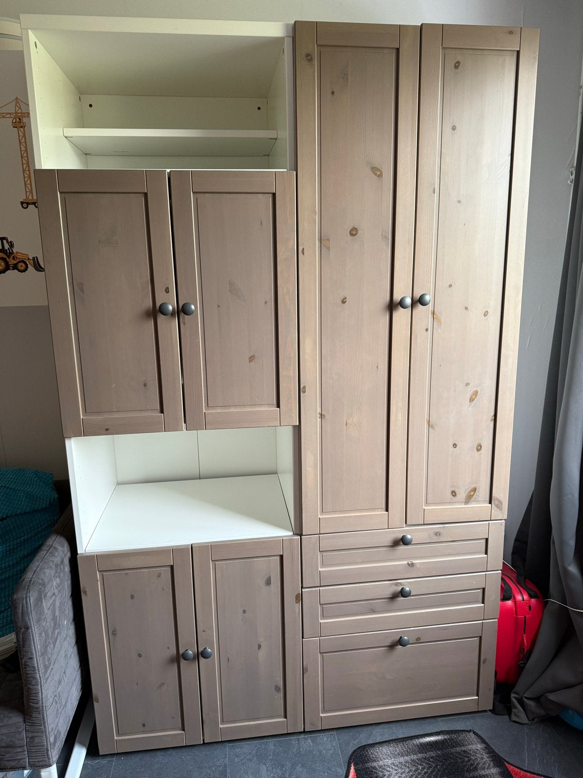 IKEA Kledingkast/Opbergkast met Lades en Planken, Ophalen, Gebruikt, 100 tot 150 cm, Met lade(s)