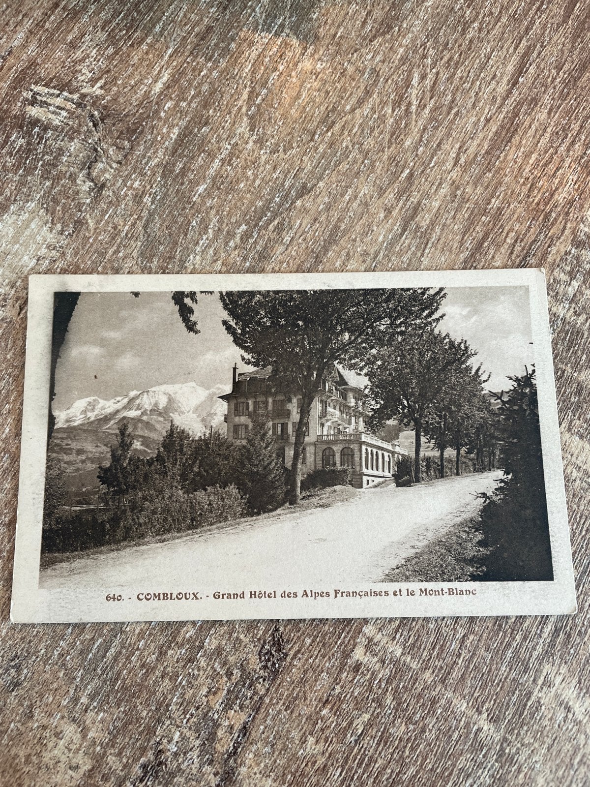 Ansichtkaart Combloux Grand Hôtel des Alpes Françaises Mont-, Ophalen of Verzenden, Voor 1920, Gelopen, Frankrijk