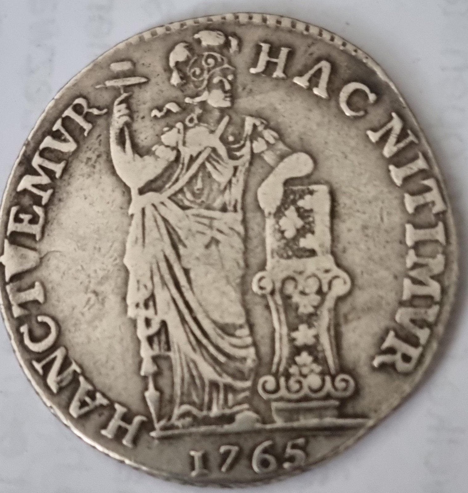 Zilveren Dukaat 1765 - Hac Nitimur Hanc Tuemur, Postzegels en Munten, Verzenden