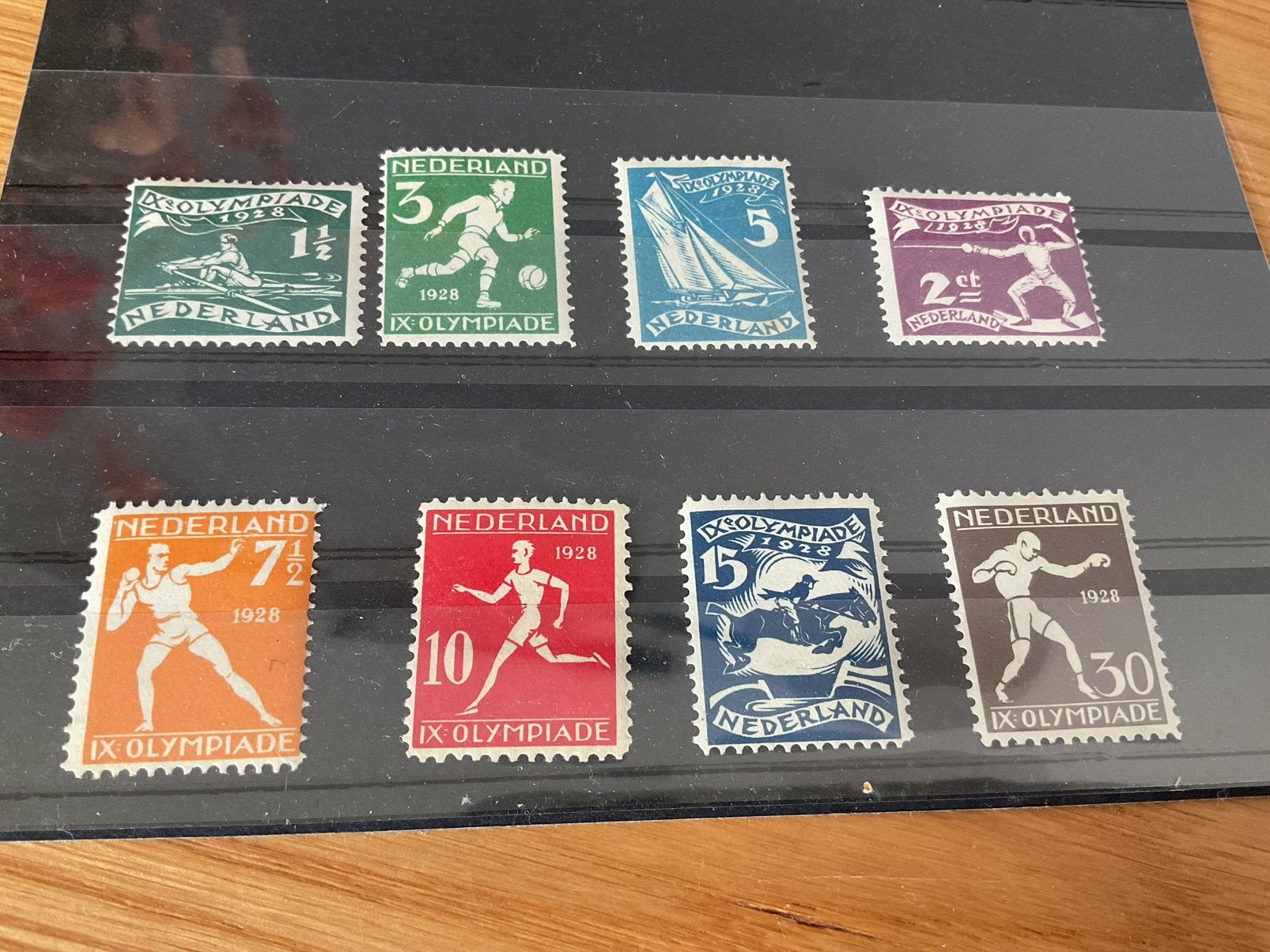 Nederland nvph 212- 219 licht ongebruikt, Ophalen of Verzenden