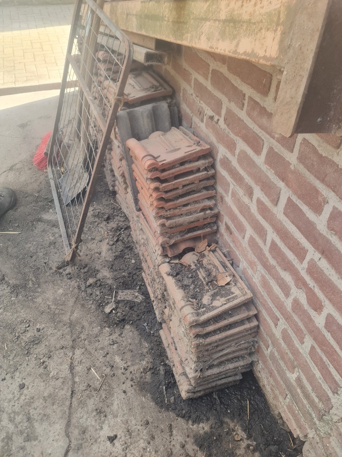 180 gebruikte kruispannen - perfect voor schuurtje, Ophalen