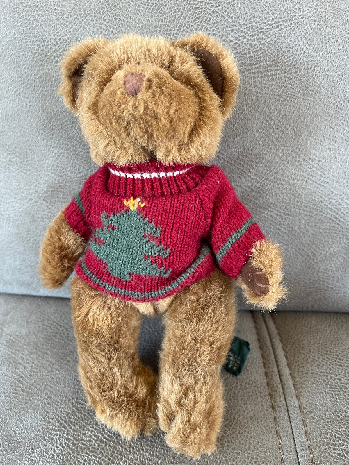 Russ Berrie Kerst Teddybeer met Kersttrui, Overige karakters, Beer, Ophalen of Verzenden, Zo goed als nieuw