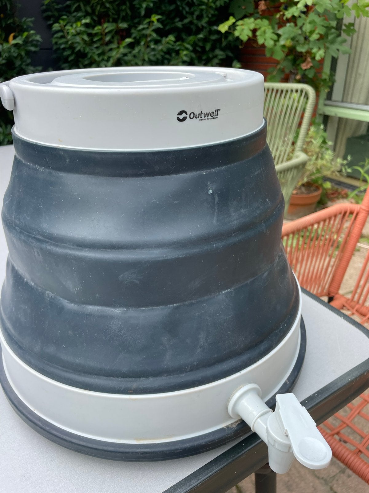 12 L Outwell opvouwbare watercontainer met kraan, Caravans en Kamperen, Ophalen, Gebruikt