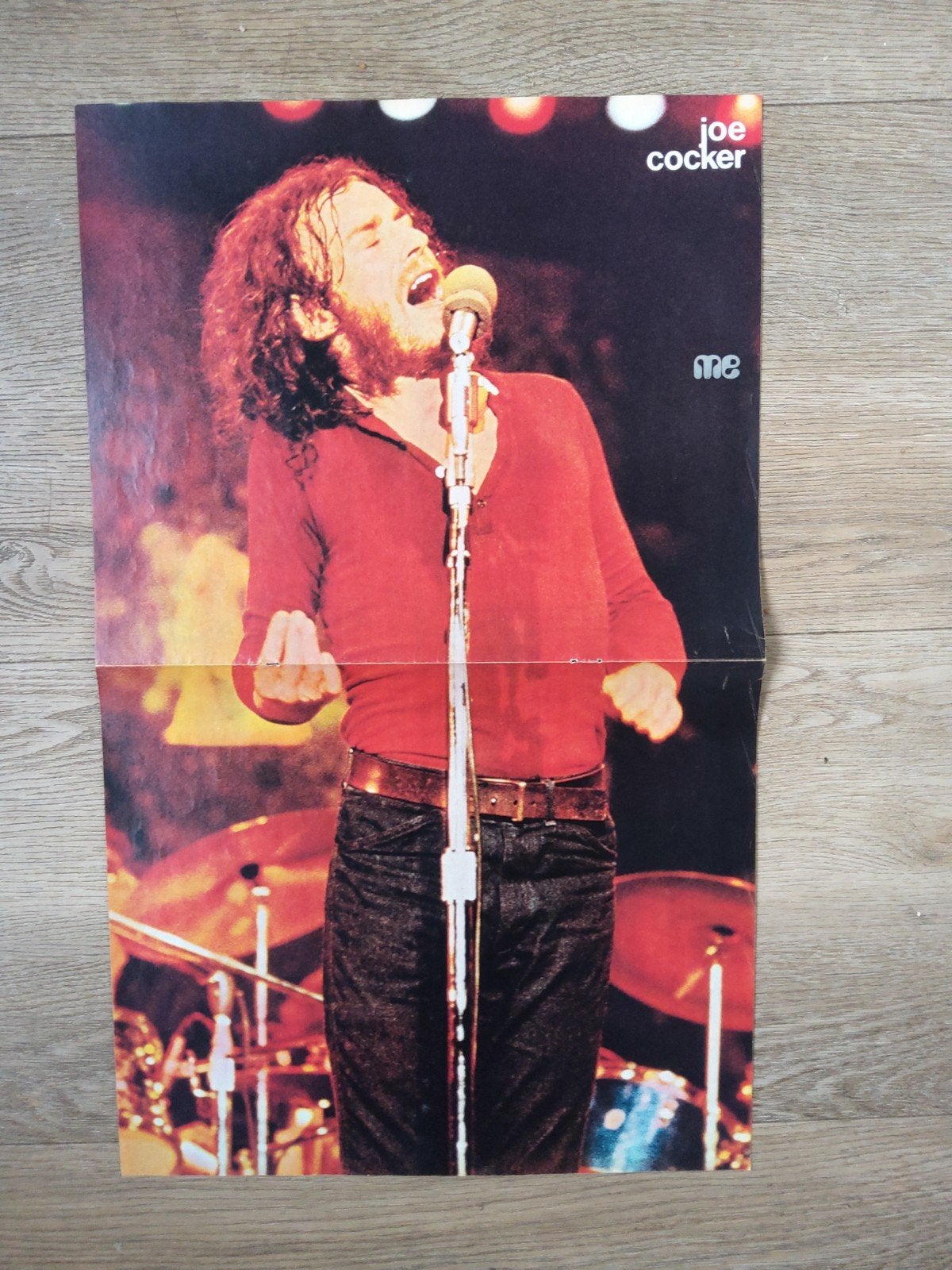 Joe Cocker:  poster muziek expres, Ophalen of Verzenden, A1 t/m A3
