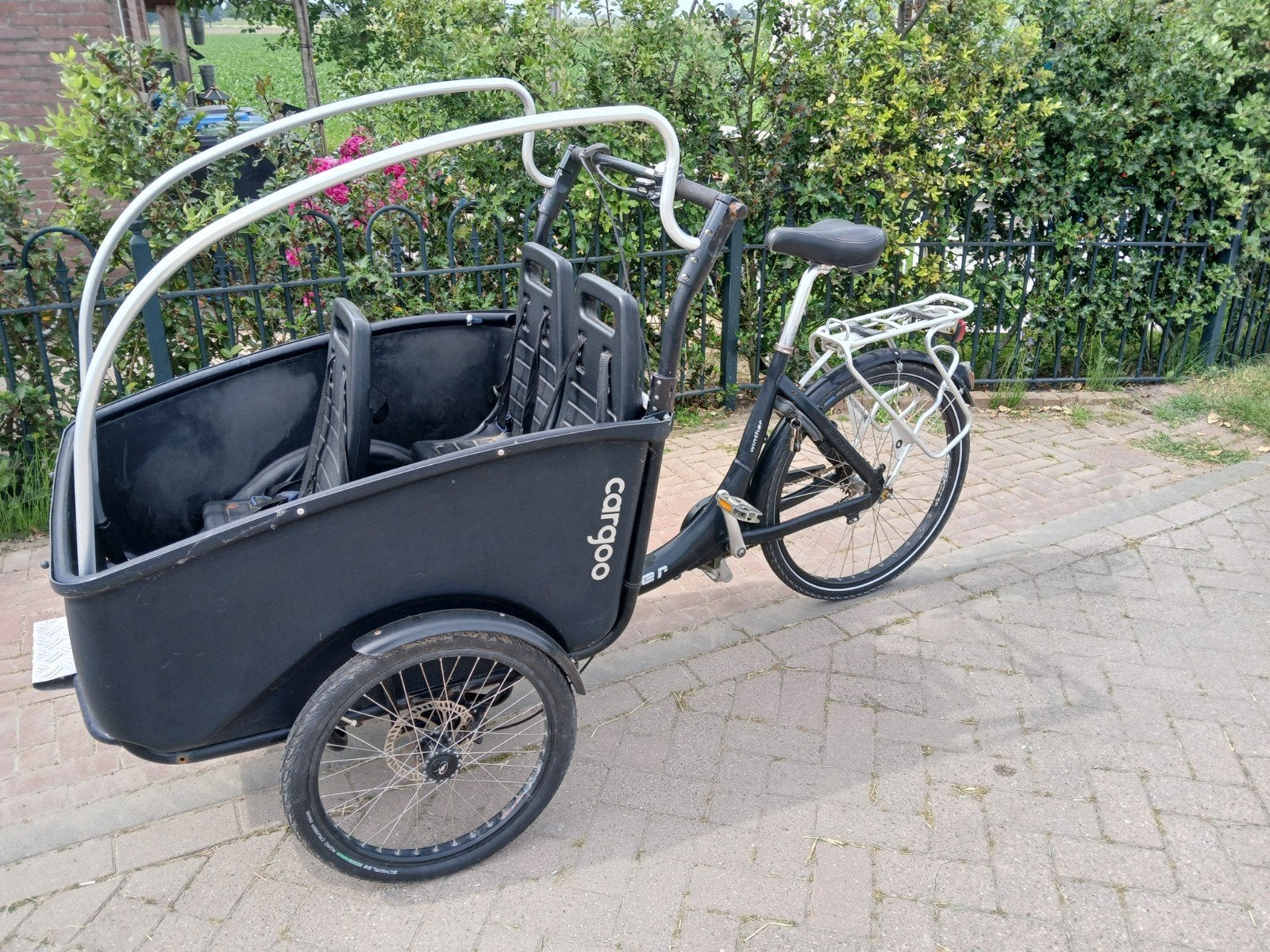 Winther Cargo Bakfiets - Lichtgewicht en Ruim, Fietsen en Brommers, Fietsen | Bakfietsen, 4 kinderen of meer, Gebruikt, Schijfrem