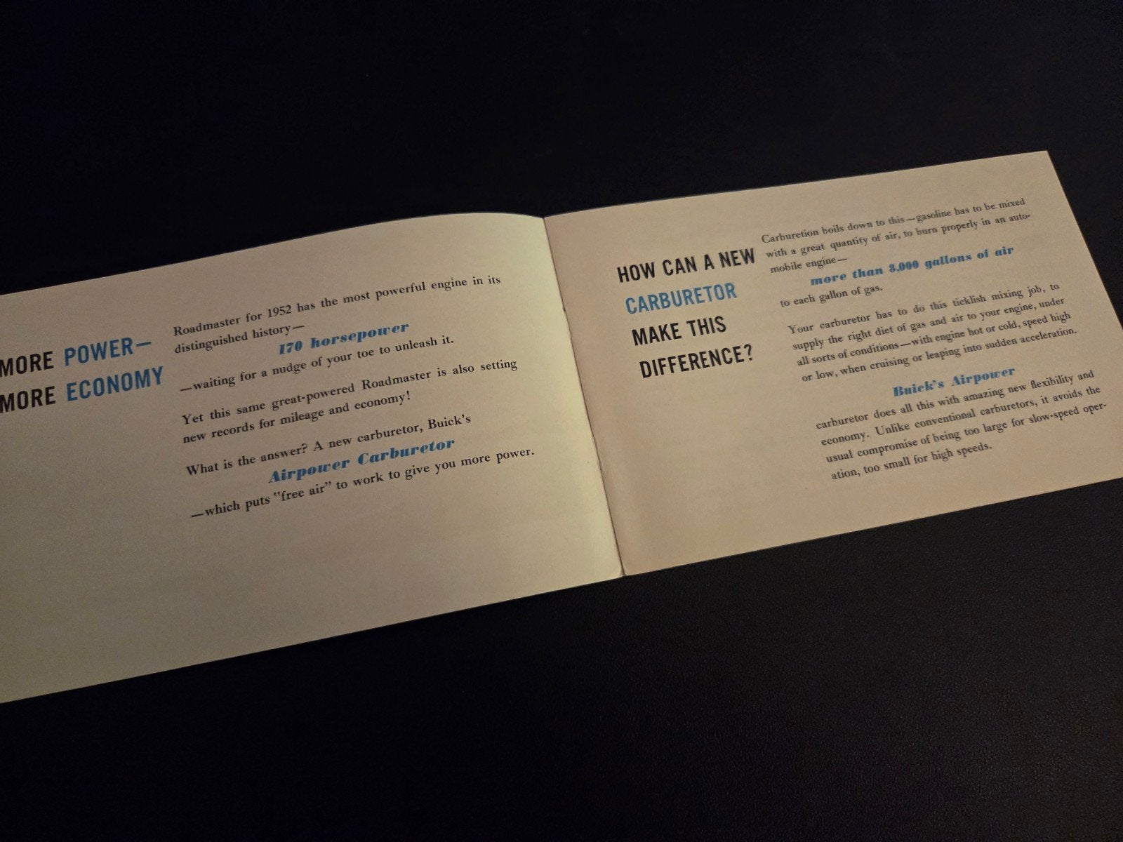 Brochure Buick 1952 USA, Ophalen of Verzenden, Zo goed als nieuw, Overige merken