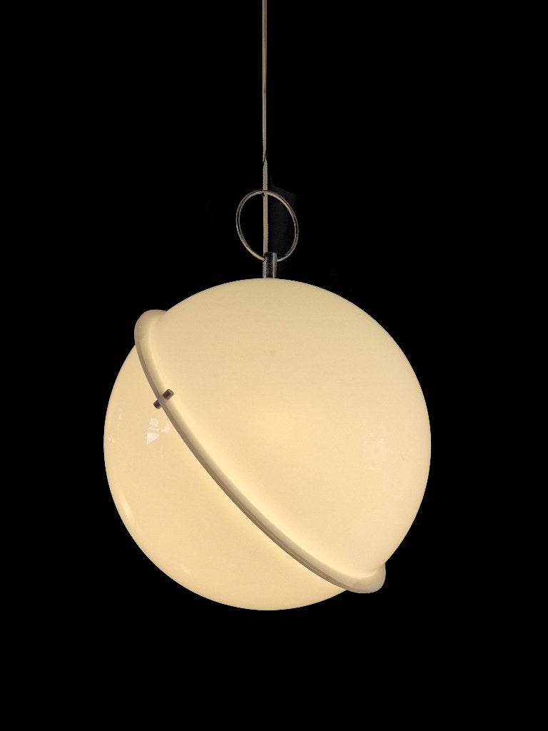 Prachtige unieke vintage space age Italiaans design hanglamp, Huis en Inrichting, Ophalen, Gebruikt, Kunststof, E27 (groot)