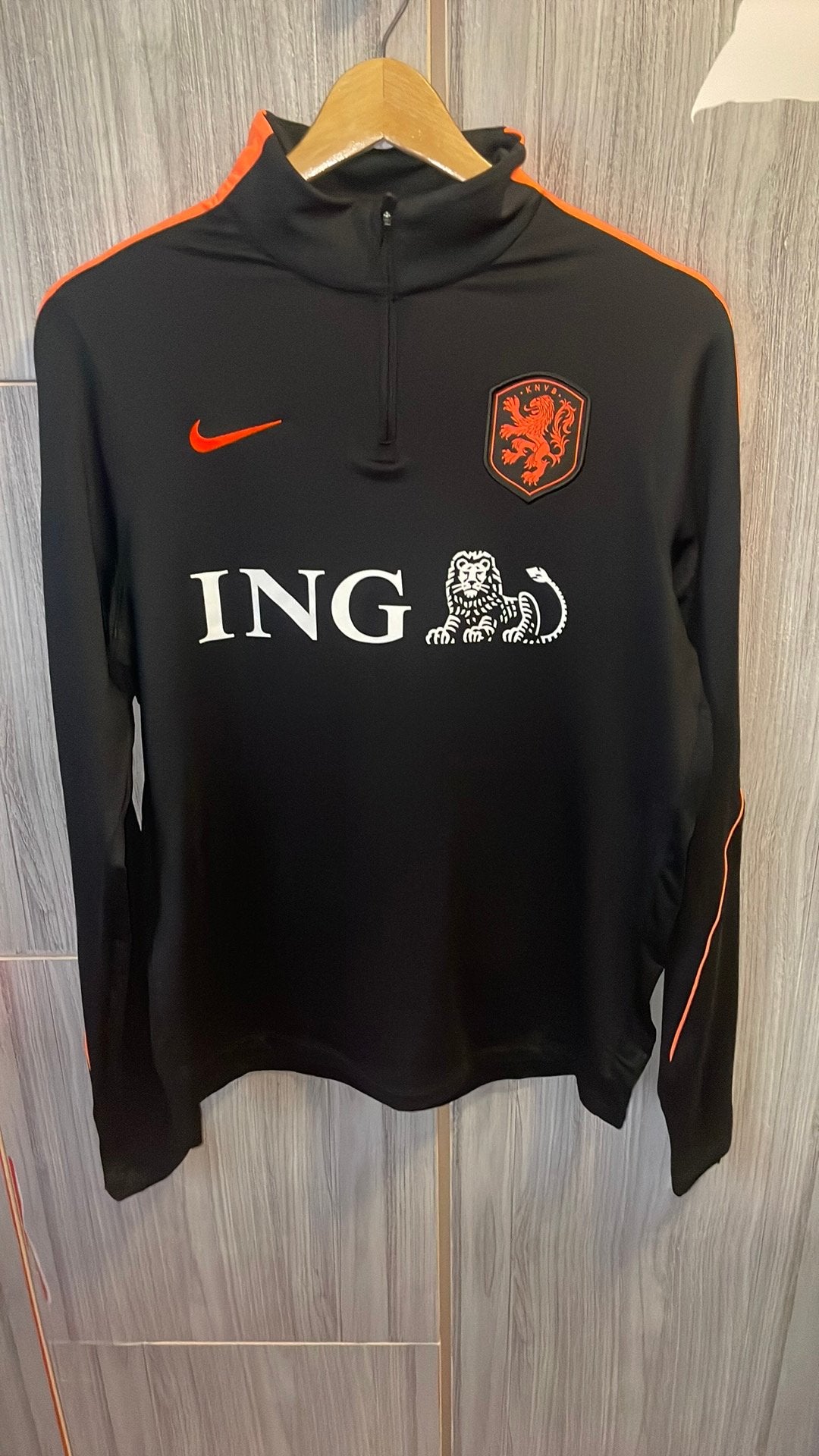 Nike Nederlands Elftal Strike Elite 1/4 Zip Trainingsjack, Sport en Fitness, Maat L, Ophalen of Verzenden, Zo goed als nieuw, Trainingspak