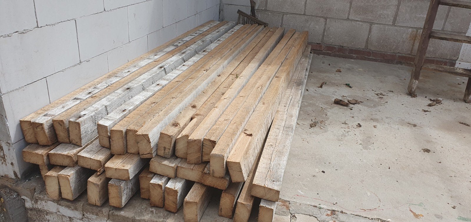 10x5 cm balken lengte 210. Gebruikte gording balken., Doe-het-zelf en Verbouw, Hout en Planken, Ophalen, Gebruikt, 200 tot 250 cm