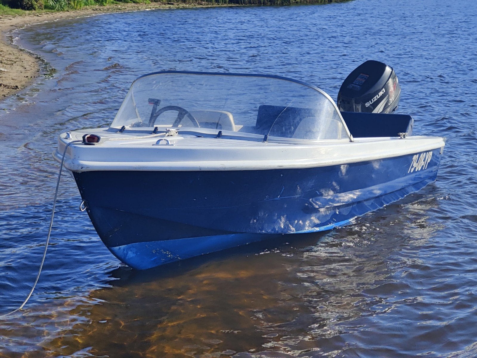 Tour-/speedboot met Suzuki DF25 25PK 4-takt, Watersport en Boten, Ophalen, Overige merken, Gebruikt, Minder dan 70 pk
