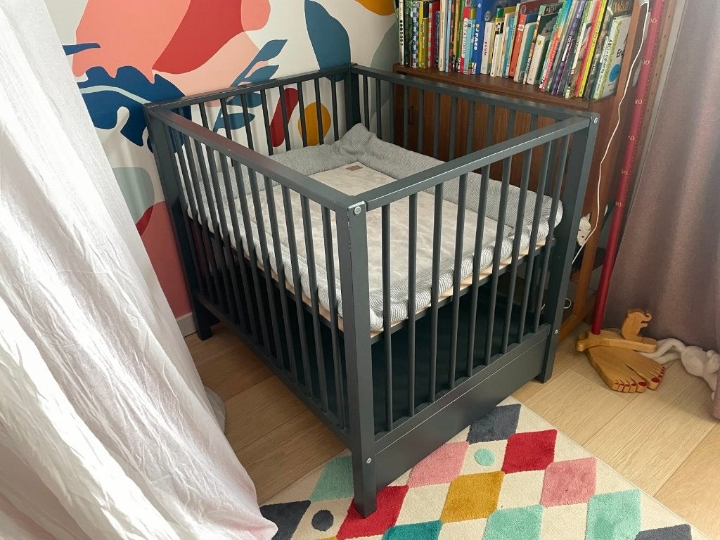 Baby box met lade en boxkleed, Kinderen en Baby's, Boxen, Gebruikt, Rechthoekig, In hoogte verstelbaar, Boxkleed, Lade, Ophalen