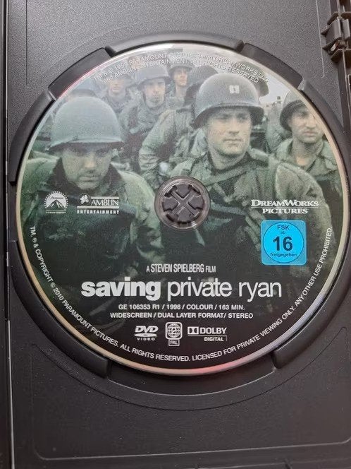 Dvd saving privat Ryan h3, Vanaf 16 jaar, Ophalen of Verzenden, Zo goed als nieuw, Oorlog