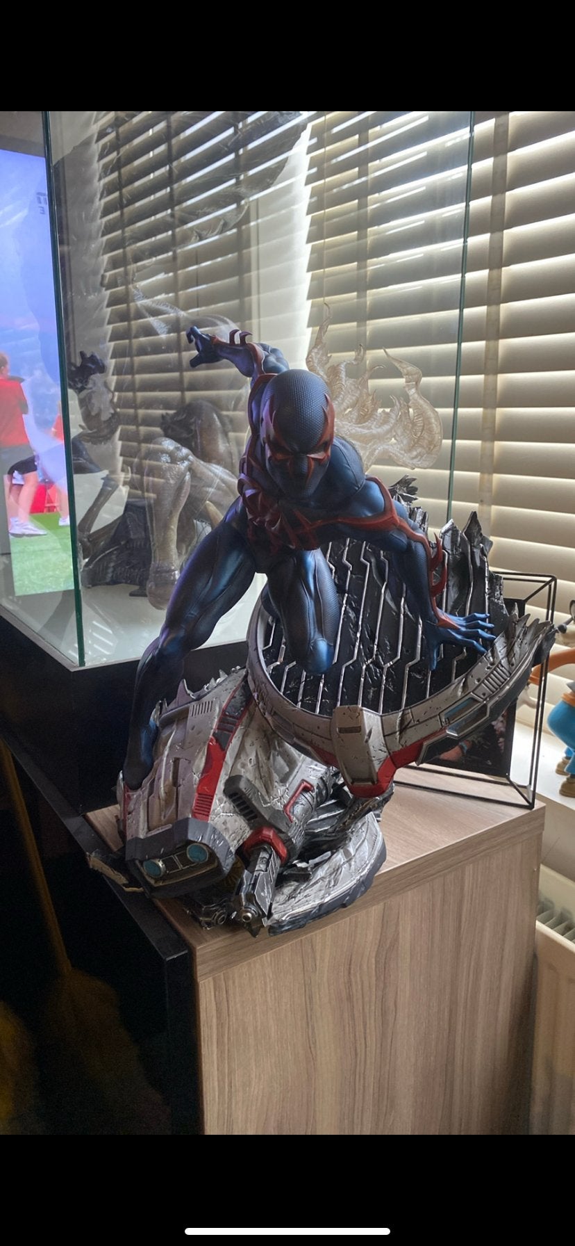 Sideshow Spider-Man 2099 Premium Format Statue, Ophalen, Zo goed als nieuw