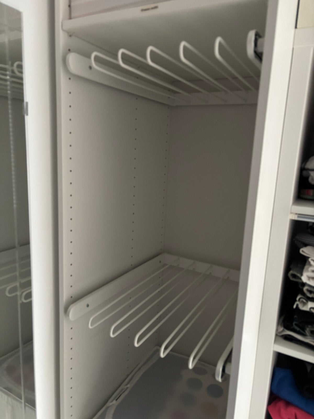 Ikea komplement broekenhanger broekenrek wit (2 stuks), Huis en Inrichting, Zo goed als nieuw, Minder dan 100 cm, 25 tot 50 cm