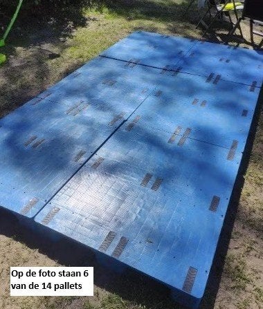 14x dichte pallet, droog en comfortabel bij Krieghuusbelten, Caravans en Kamperen, Ophalen