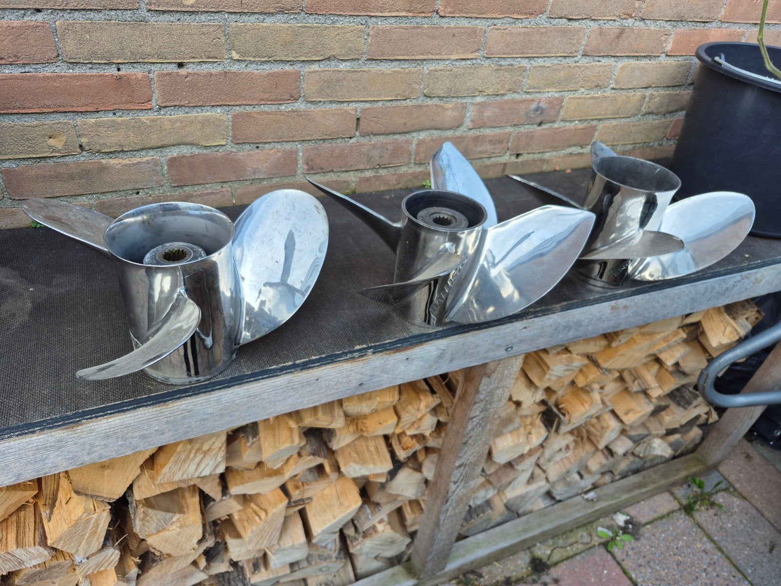 RVS Propellers voor 200-300 PK buitenboordmotoren, Ophalen, Gebruikt, Motor en Techniek