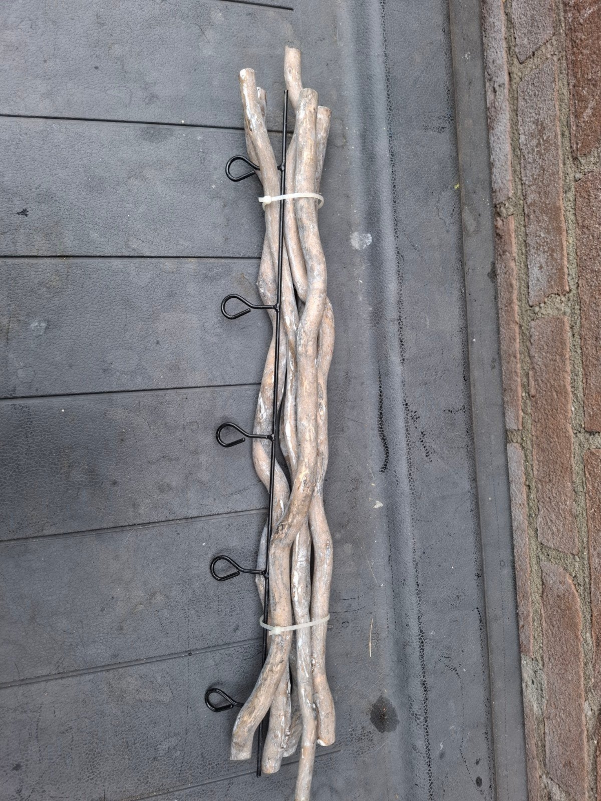 Decoratieve takken met metalen haken, Hout, Gebruikt, Ophalen of Verzenden, Landelijk