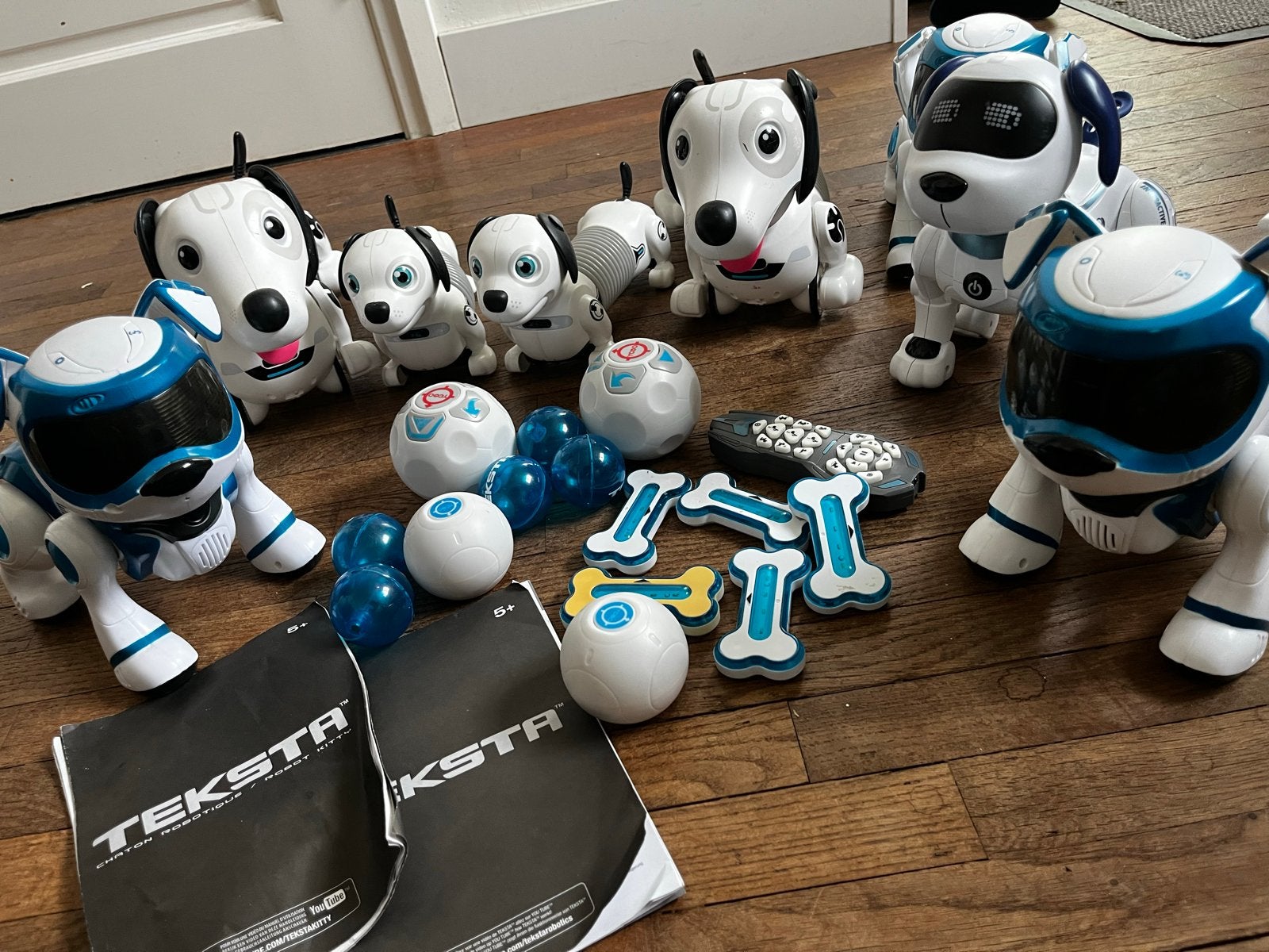 Teksta robothond, robotteckel met pup, per stuk of als set, Ophalen, Gebruikt, Jongen of Meisje