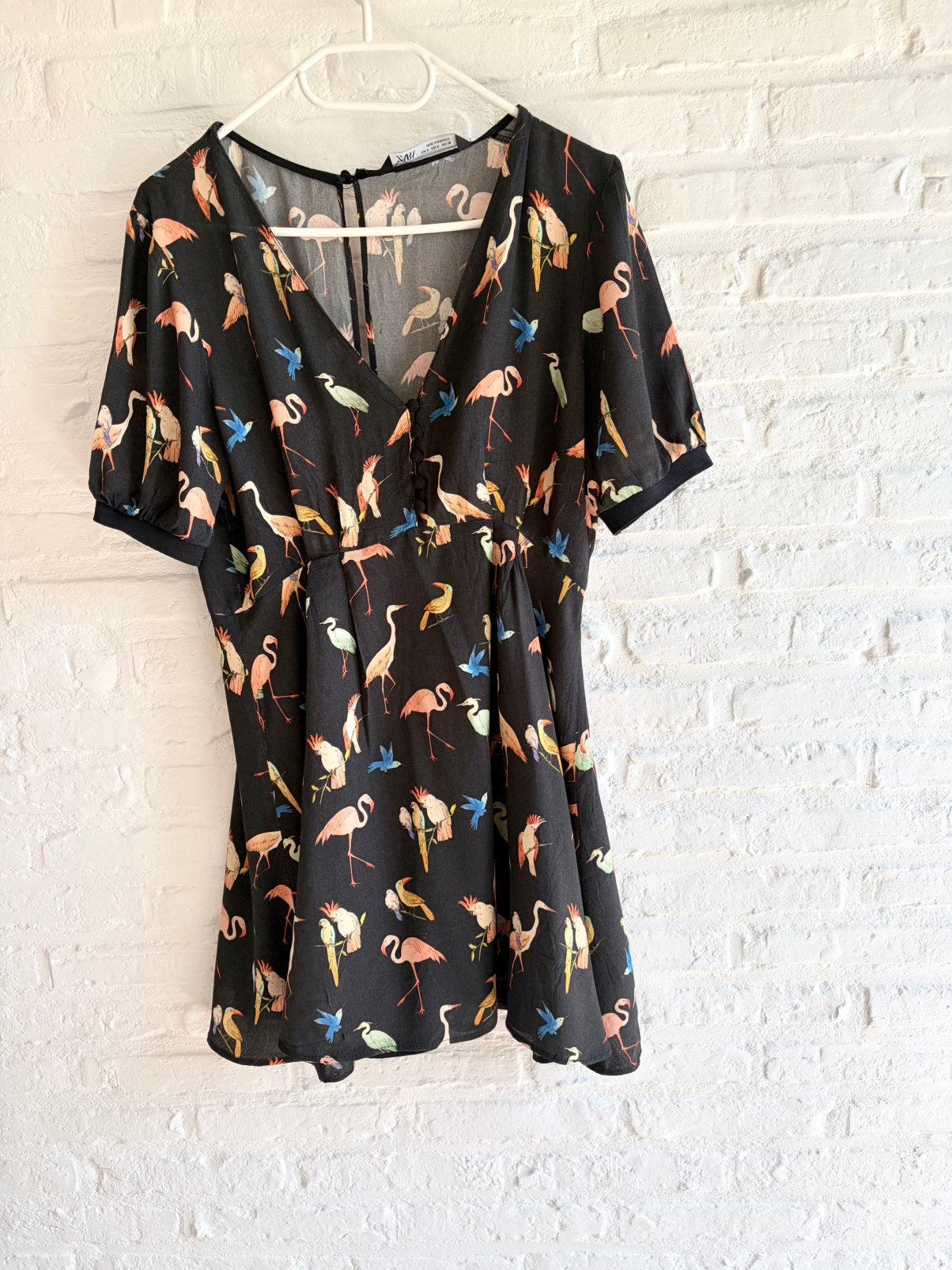 Jurk print Zara, Ophalen of Verzenden, Zo goed als nieuw, Boven de knie