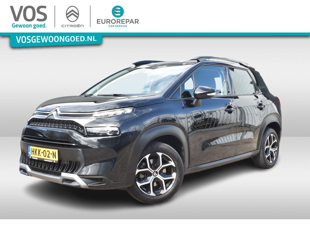 Citroën C3 Aircross PureTech 110 Max Navi | Airco | Keyless, Auto's, Citroën, Gebruikt, 1199 cc, Zwart, 1191 kg