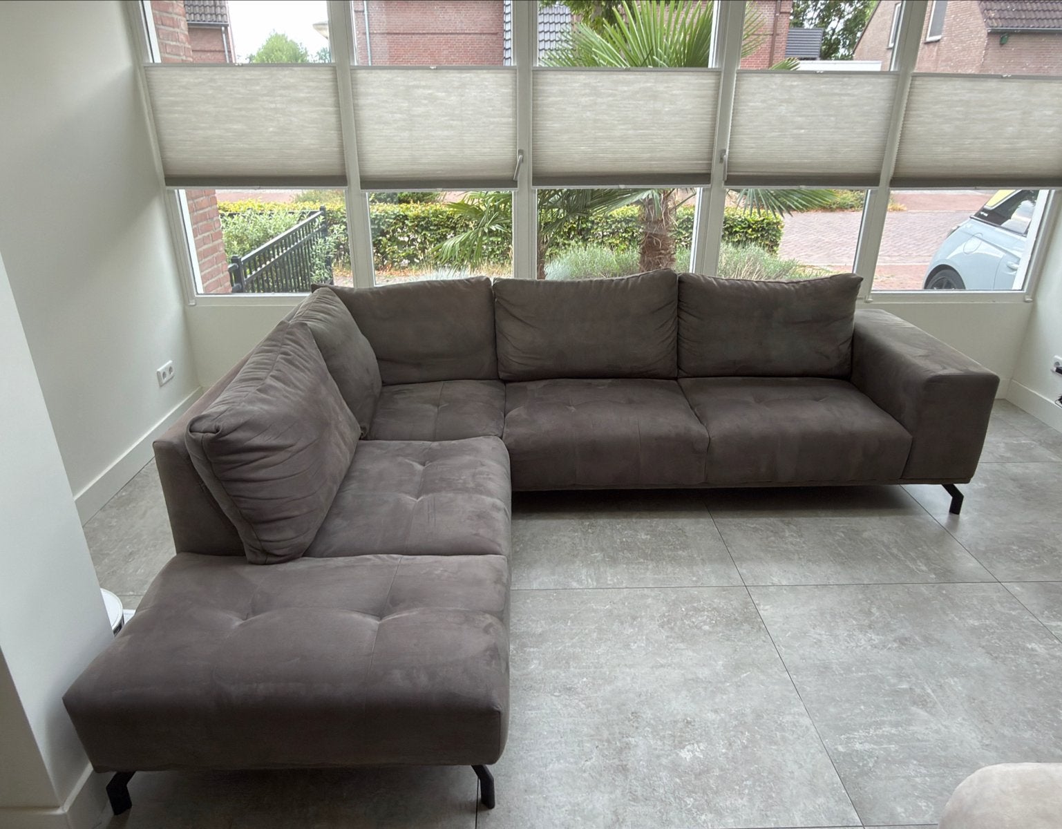 Moderne comfortabele hoekbank te koop, Ophalen, 250 tot 300 cm, Gebruikt, Hoekbank