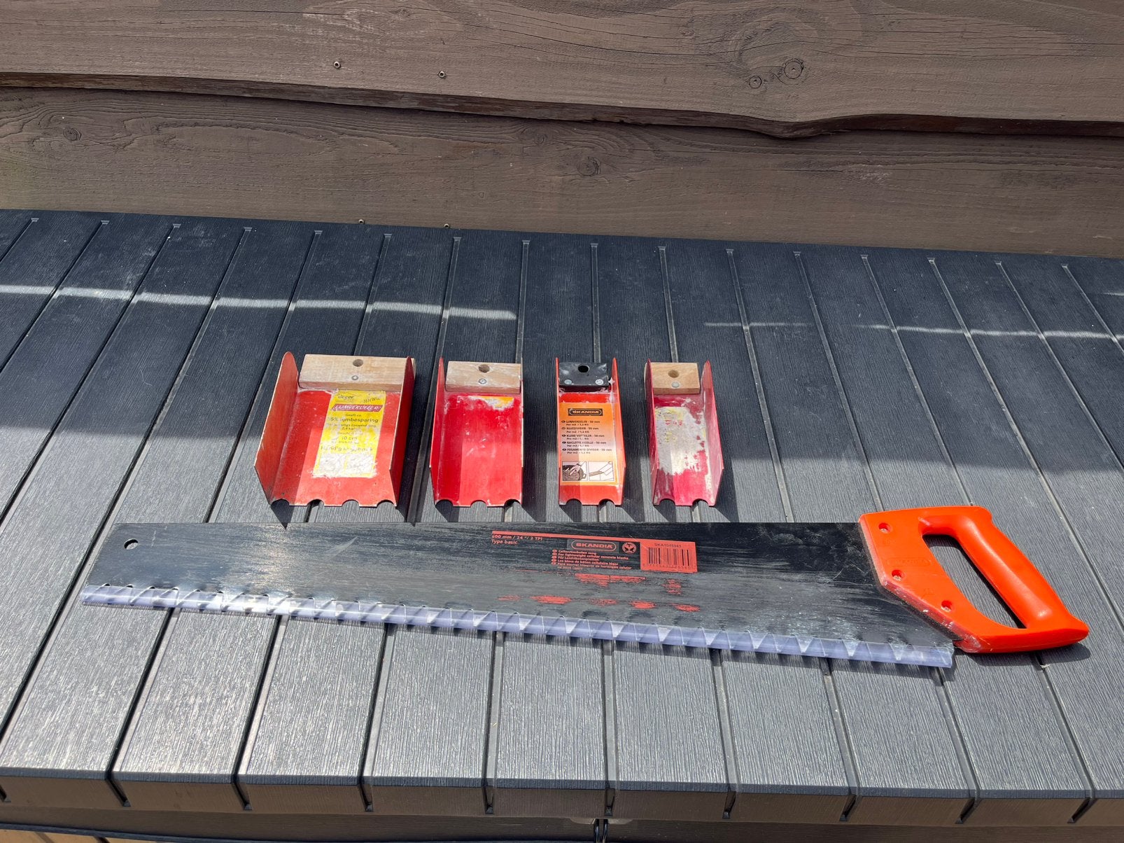 Gasbeton zaag en lijmverdelers, Ophalen, Gebruikt, Skandia