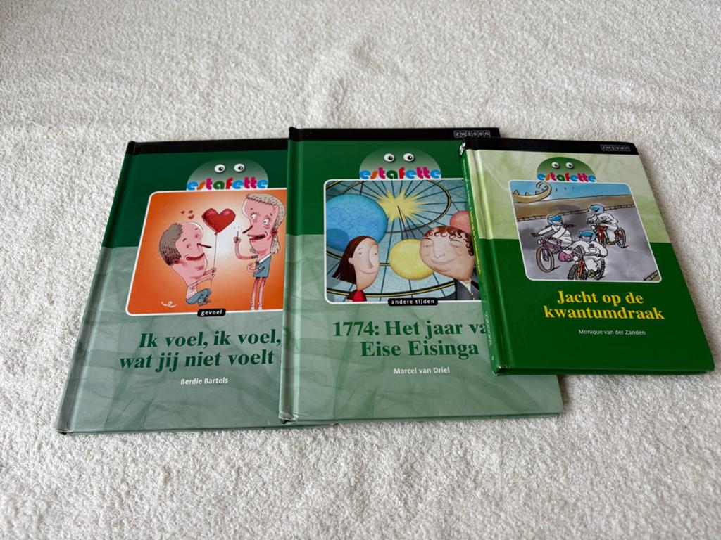 3x Estafette leesboek, Ophalen, Gelezen, Fictie algemeen